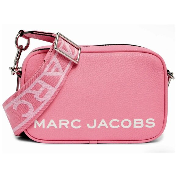 New Marc Jacobs Bold Flash Crossbody Camera Bag Pebble Leather Petal Pink - Picture 2 of 6